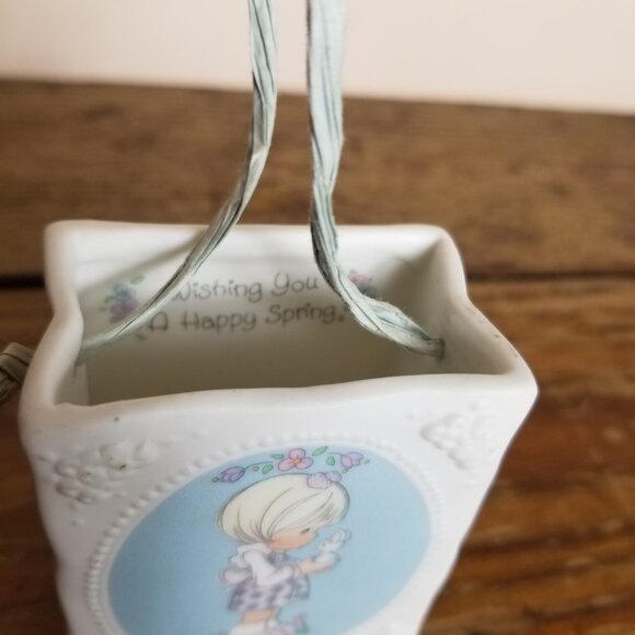 Vintage 1993 Precious Moments "Wishing You a Happy Spring" Gift Bag w/ Handle - Picture 4 of 7